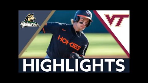 Wright State vs #4 Virginia Tech | Regionals Round | 2022 College Baseball Highlights