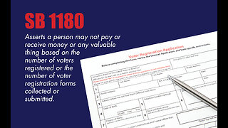 SB 1180 Voter Registration