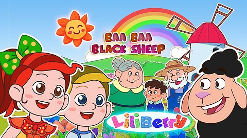Baa Baa Black Sheep (With Lyrics) | Liliberry Nursery Rhymes & Kids Songs | Animal Songs