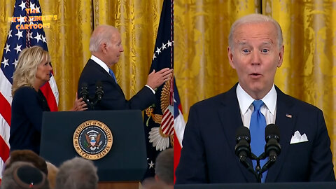 Biden reads his usual. His doctor pushes him to the right direction.