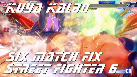 Kuya Kalbo Six Match Fix with Chun Li on Street Fighter 6 as Puyat 03-27-2024