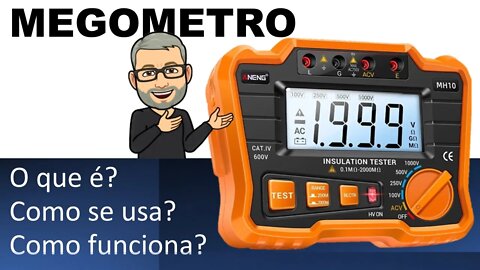 Megômetro - O que é, e como se utiliza. ANENG MH10