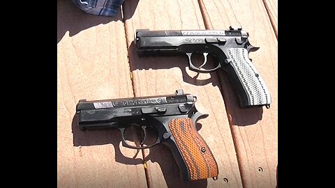 CZ SP-01 and P-01 with New Sights Running Speed Drills