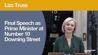 Lizz Truss's Final Speech as Prime Minister at Number 10 Downing Street