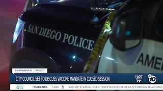San Diego City Council to discuss vaccine mandate in closed session