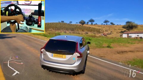 VOLVO V60 POLESTAR - FORZA HORIZON 5 Steering Wheel + Shifter G29