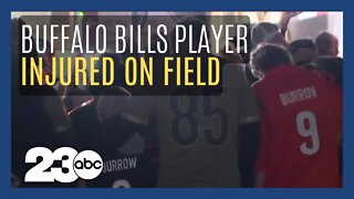 Buffalo Bills player Damar Hamlin critically injured following tackle, revived on field