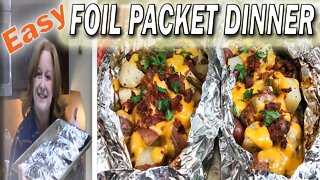EASY BACON RANCH CHICKEN FOIL PACKET DINNER RECIPE | COOK WITH ME FOIL PACKET RECIPE