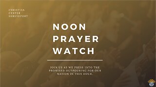 🔵 Noon Prayer Watch | Coming Down the Midterm Stretch | 10/31/2022