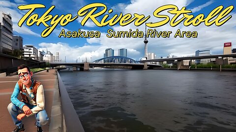 "Tokyo River Stroll: Asakusa - Sumida River Area | Japan Travel Vlog