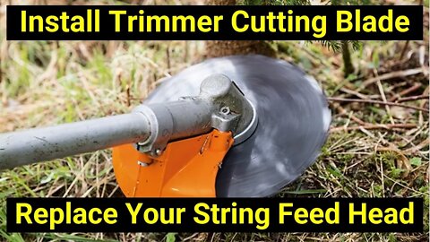 🌻Installing a Blade Adapter Cutting Kit for Gas or Battery Weedeater ✅ String Trimmer