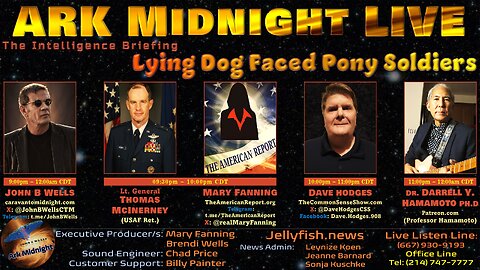 The Intelligence Briefing / Lying Dog Faced Pony Soldiers - John B Wells LIVE
