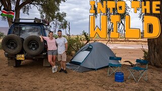 Challenging Wild Camping Night in Kenya / Windstorm & Baboons Thieves
