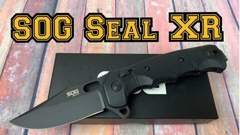 SOG Seal XR Flipper/Includes Disassembly/ This Seal has a flipper ! And it’s seriously tough !