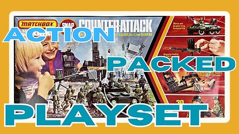 Counter Attack From Matchbox Is A 1/32 Vintage Plastic Toy Soldier Classic!!