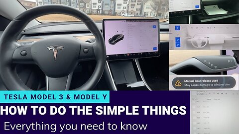 Tesla Model 3 - How To Do The Simple Things