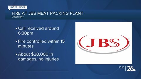 Fire at JBS meat packing plant in Green Bay causes nearly $30,000 in damage