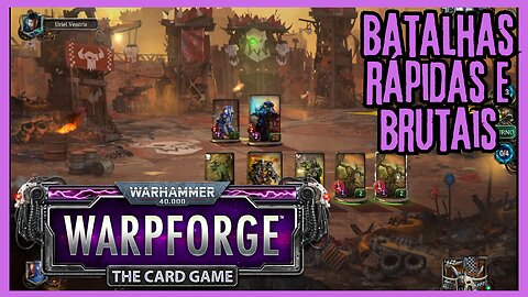 Batalhas nervosas | WARHAMMER 40,000: WARPFORGE| Bons cenários nesse jogo de cartas muito bacana