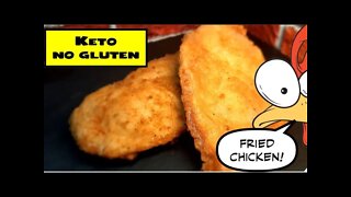 KETO & GLUTEN FREE FRIED CHICKEN BREAST GREAT FOR A SANDWICH OR CHICKEN PARM