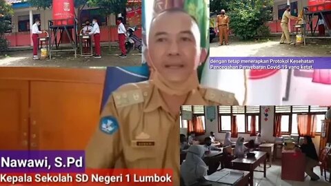 SDN 1 Lumbok Lampung Barat Laksanakan Belajar Mengajar di Sekolah, Terapkan Prokes Covid-19