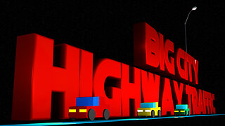 Big City Highway Traffic In Blender