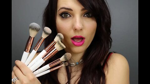BH Cosmetics Rose Romance Brush Set Review | Nude Rose Sculpt and Glow | Bronze Paradise Palette