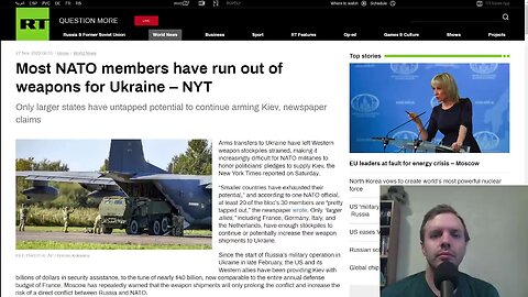 NATO running low on weapons, but secretly sending more to Kiev anyways