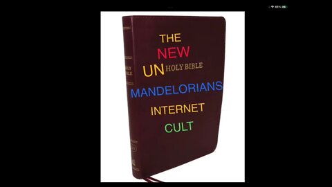 👹MANDELORIANS CULT 👹 IS NOW MAKING A NEW BIBLE 👹approve by SATAN 👍🏼