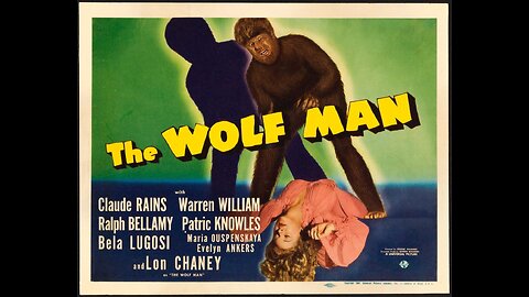 THE WOLF MAN (1941). Colorized.