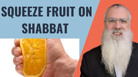 Mishna Shabbat Chapter 22 Mishnah 1 Squeeze fruit on Shabbat