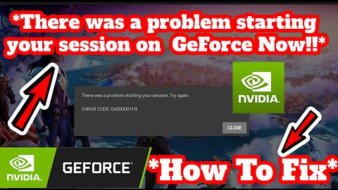 How To Fix *There was a problem starting your session on GeForce Now!!* 2023