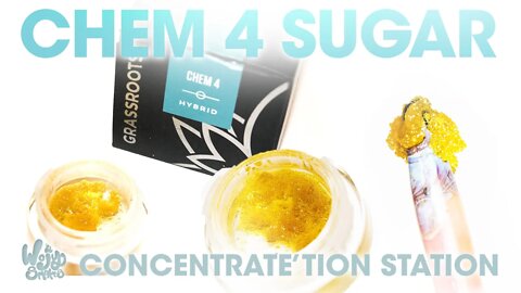 Grassroots Chem 4 Hybrid Sugar Concentrate Review 87% THC - Concentrate'tion Station