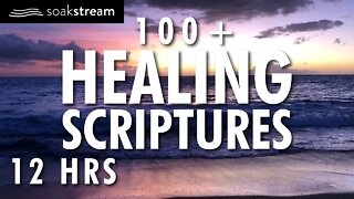 100+ Healing Scriptures with Soaking Music 4 | Bible Verses For Sleep | 12 HRS (2020)