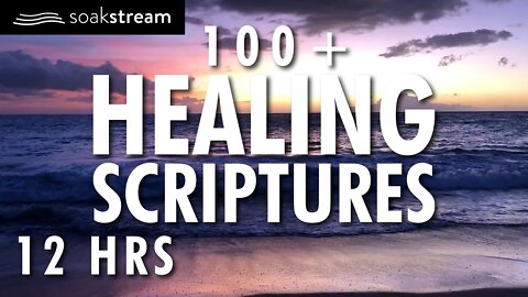 100+ Healing Scriptures with Soaking Music 4 | Bible Verses For Sleep | 12 HRS (2020)