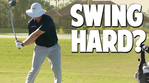 Does Swinging Harder Hurt Your Distance?
