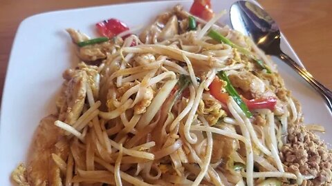 Today's lunch Pad Thai at about 11AM.