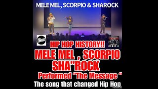NIMH Ep #494 MELE MEL, SCORPIO & SHAROCK Perform the MESSAGE ! Hip Hop history in Richmond, Va