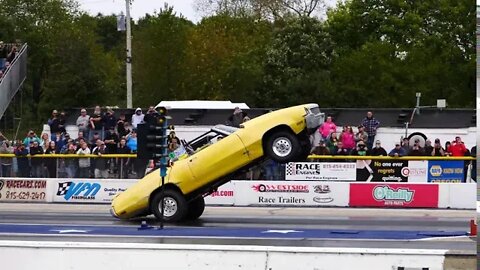 Jeff Wild Buick Skylark GS at Byron Wheelstand Competition Runner Up 2019