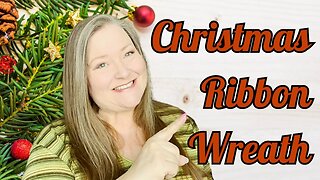 Christmas Ribbon Wreath How to Make a Ribbon Wreath Fun & Easy Christmas Wreath DIY