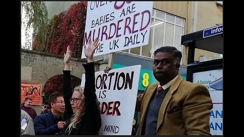 "850 babies a day murdered by abortion", Bristol press ignore Pastor Dia Moodley ASSAULTED, ARRESTED