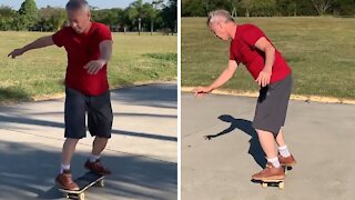 Extremely talented man shows off epic freestyle footwork