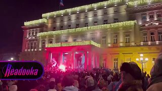 Color revolution attempt in Serbia: Pro-EU party supporters in Belgrade