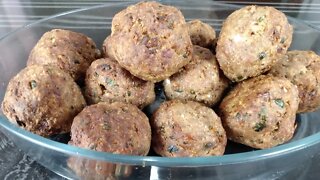 Bolinhos de Carne feitos Fritadeira na Air Fryer, fica delicioso