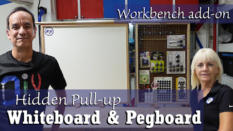 DIY Whiteboard and Pegboard for Workbench