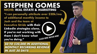 Realtor Media Leads - Stephen Gomes Testimonial | ExecutiveStride.com - Josh Pocock