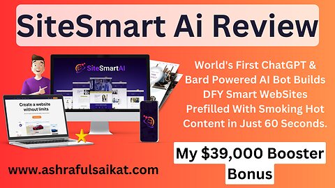 SiteSmart Ai Review With $39,000 Booster Bonus (SiteSmart Ai App by Pranshu Gupta)