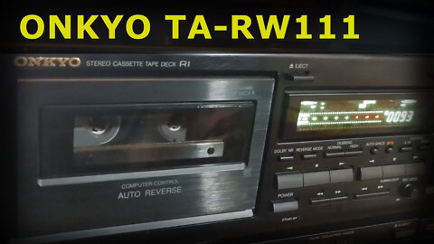 Onkyo TA-RW111 - vintage Auto Reverse double cassette deck w Dolby B-C Hx-Pro in 4K