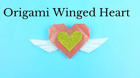 Origami Winged Heart (Valentine Day) - DIY Easy Paper Crafts
