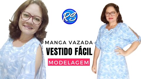 Modelagem de Vestido Fácil com Manga Vazada - EP 203