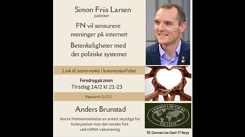 140223 FN ytringsfrihet, Sigmund & Siv, Hilsen fra Mexico, Politianmeldelse av pandemi